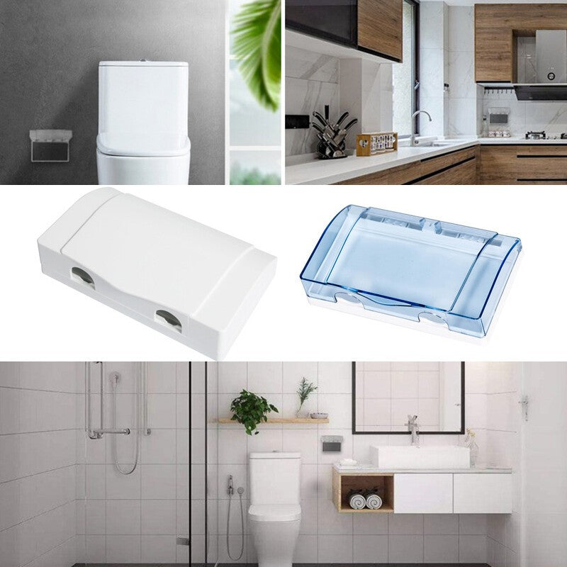 Double Socket Protector Cover 86 Type Waterproof Box Child Safety Electric Plug