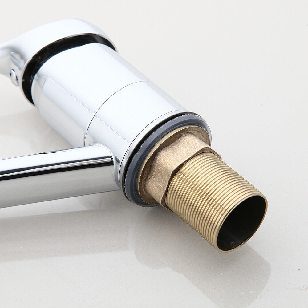 Hospital Medical Faucet Long Handle Single Hole Mixer Faucet Arm Touch Wash Taps