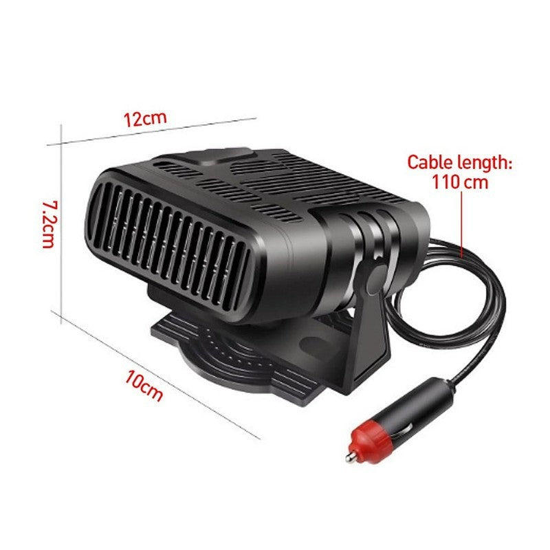 200W Electric Car Heater 24V DC Heating Fan Defogger Defroster Demister Portable