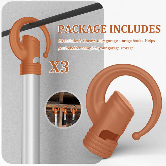 6PCS Heavy-Duty Garage Storage Hooks Utility Hangers