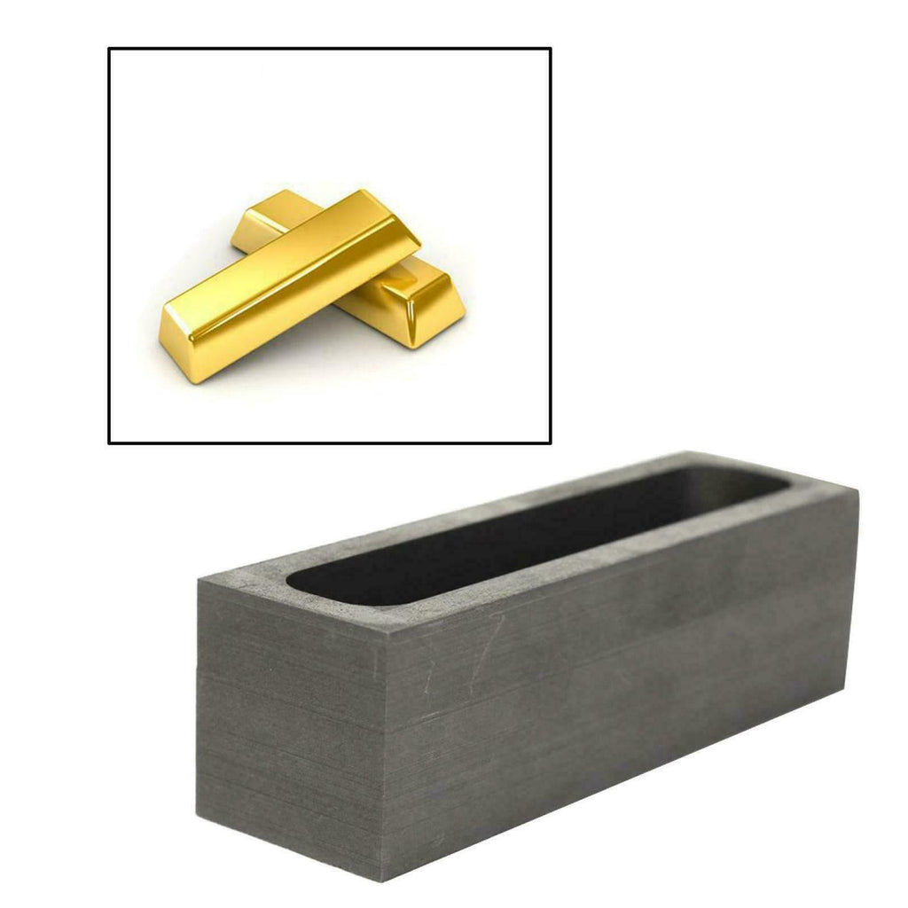 Graphite Casting Ingot Bar Mold For Gold Silver Copper Melting Refining Scrap