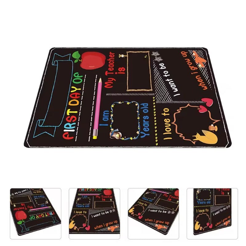 First Day of School Chalkboard, Last Day of School Sign Double-Sided Blackboard
