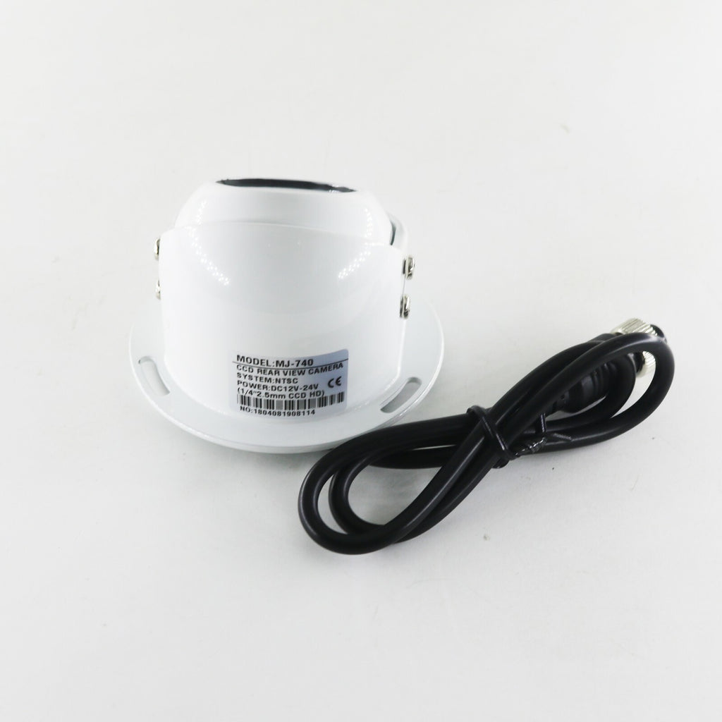 White 4 PIN Heavy Duty Caravan CCD IR Colour Reverse Rear view Camera 12v/24v Rv