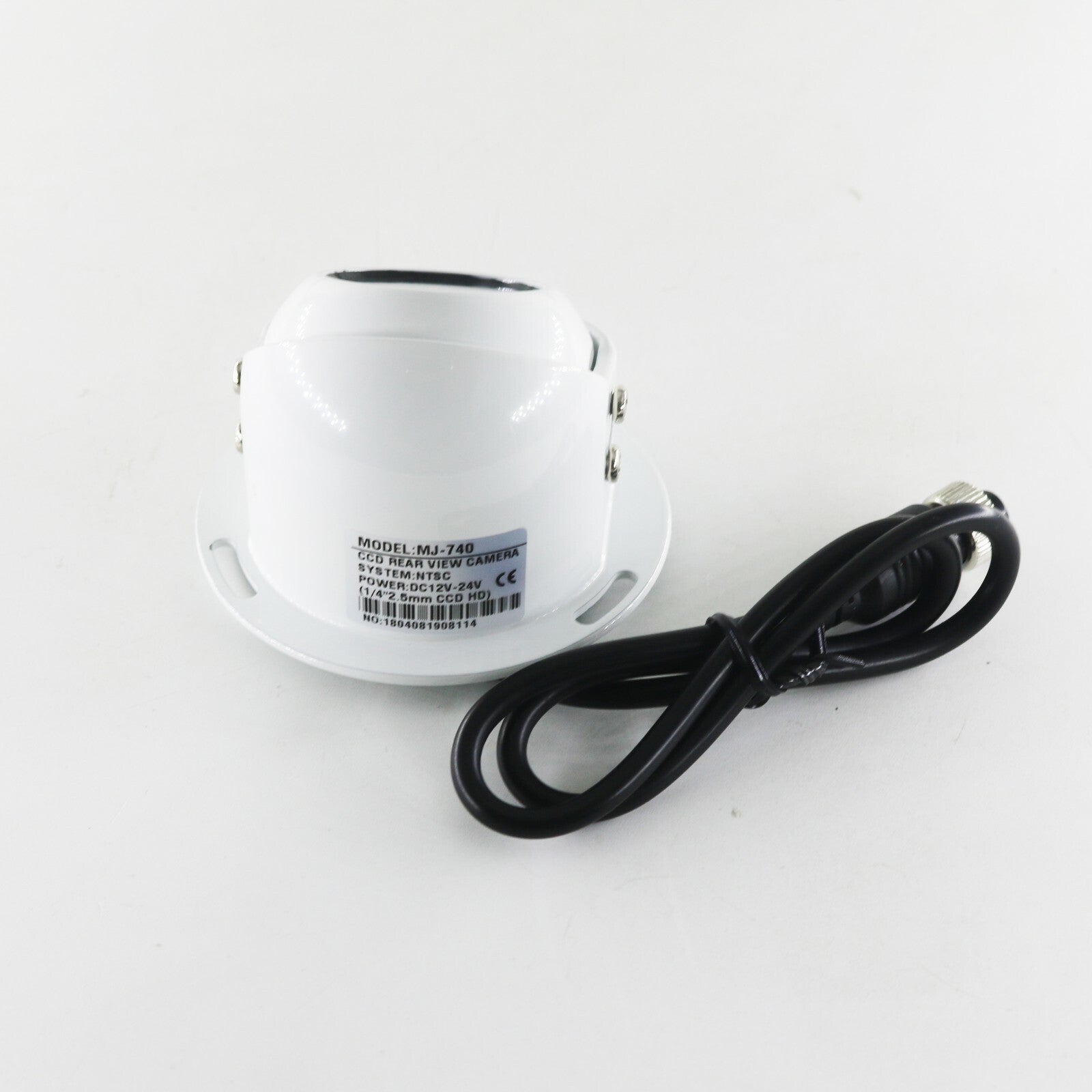 White 4 PIN Heavy Duty Caravan CCD IR Colour Reverse Rear view Camera 12v/24v Rv