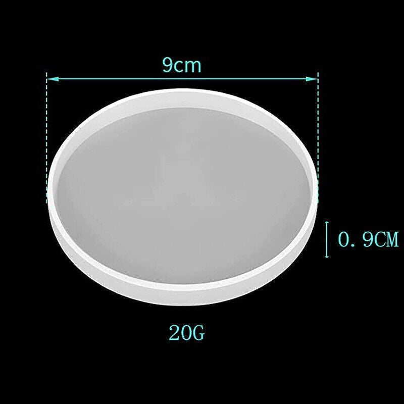 5X Epoxy Resin Molds Set For DIY Coasters Silicone Craft Jewelry Making Mould