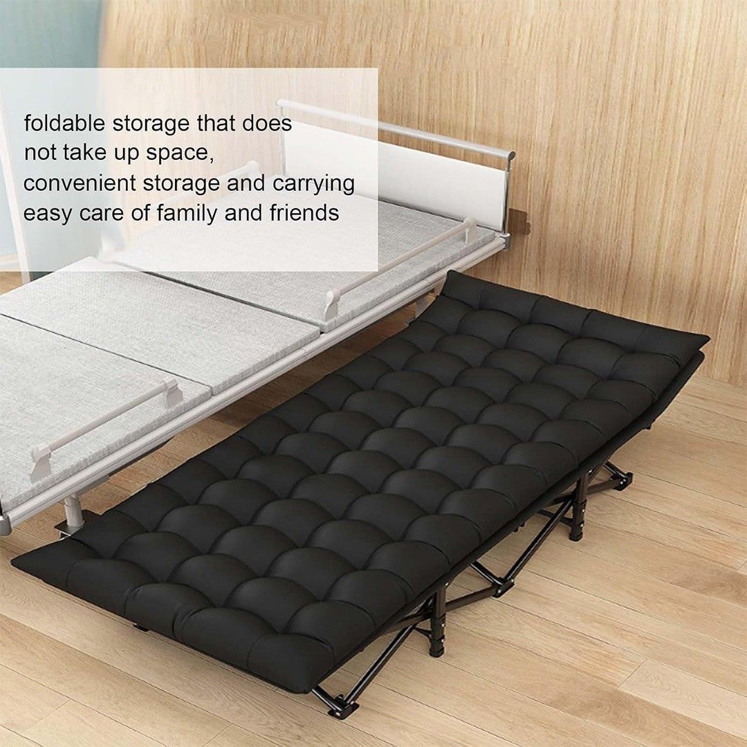Camping Cot Heavy-Duty Portable Camping Bed  Folding Sleeping Bed with Mattress