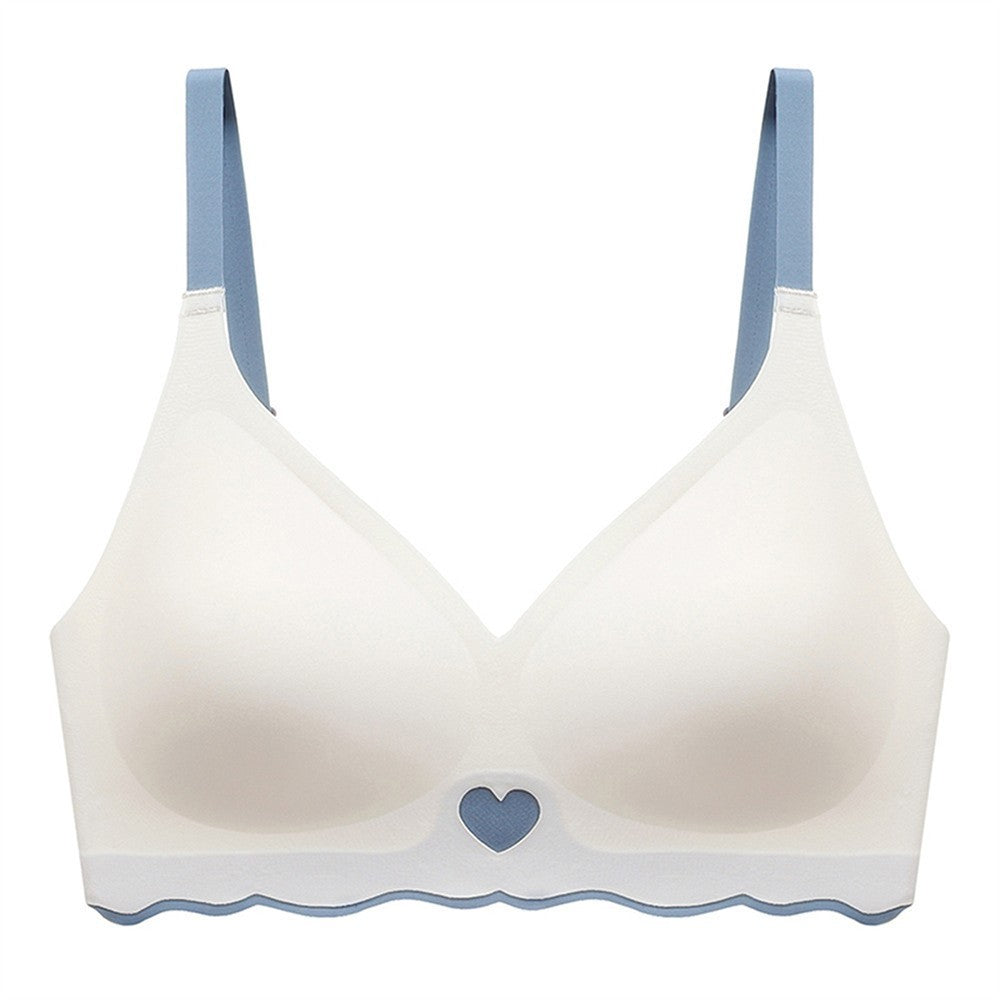 Seamless Bra Comfort Bra Medium Elasticity 3/4 Cup Solid Color Wire-free
