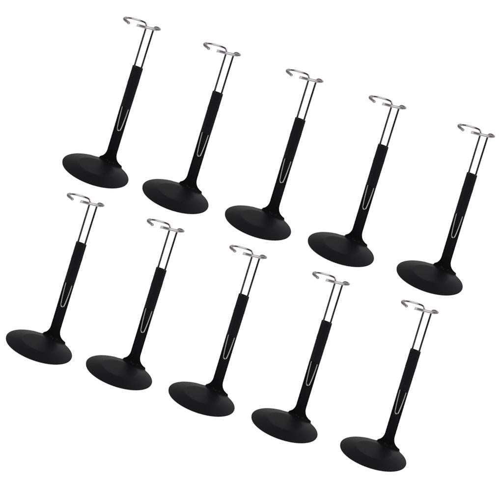 10pcs Metal Action Man Stand Base Support Rack 1/6 for Dolls Show