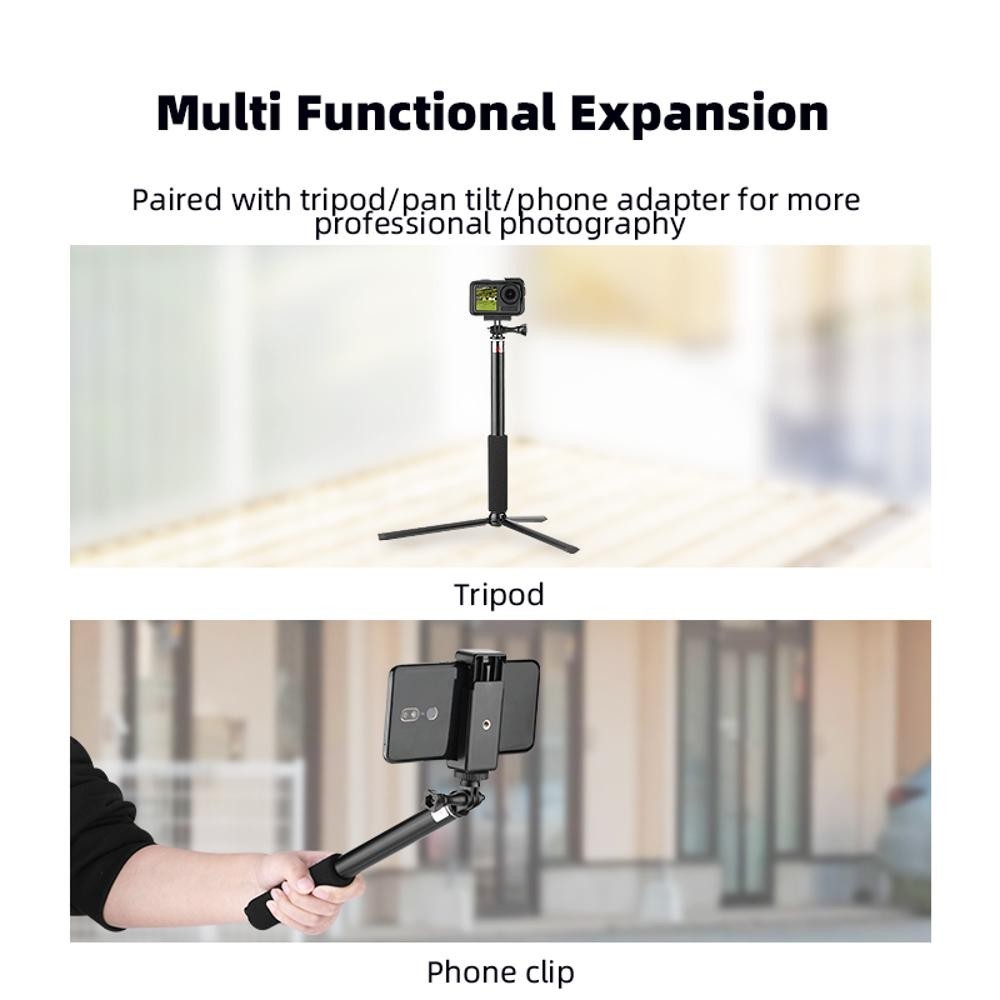 For DJI OSMO POCKET3 Extension Stick Sports Camera Extension Selfie Stick