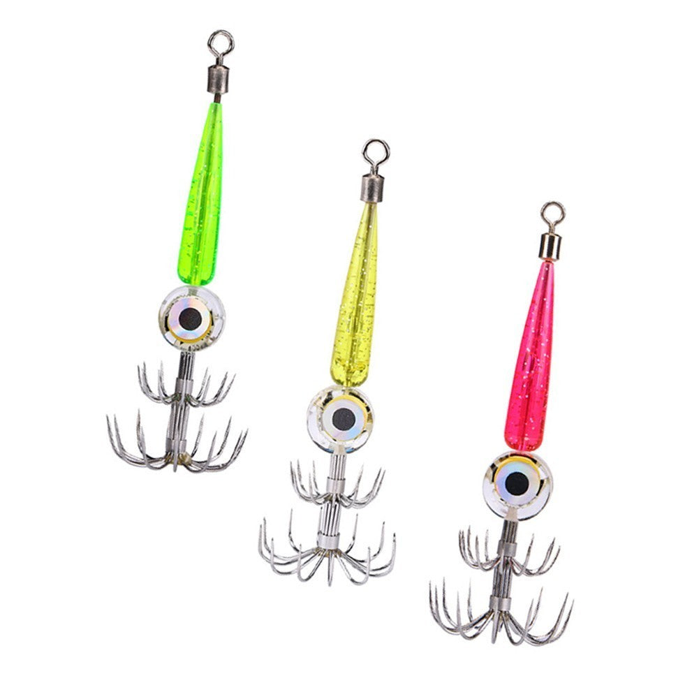 Effective Fishing Lure 3pack with Easy Installation and Fast Action Hooks