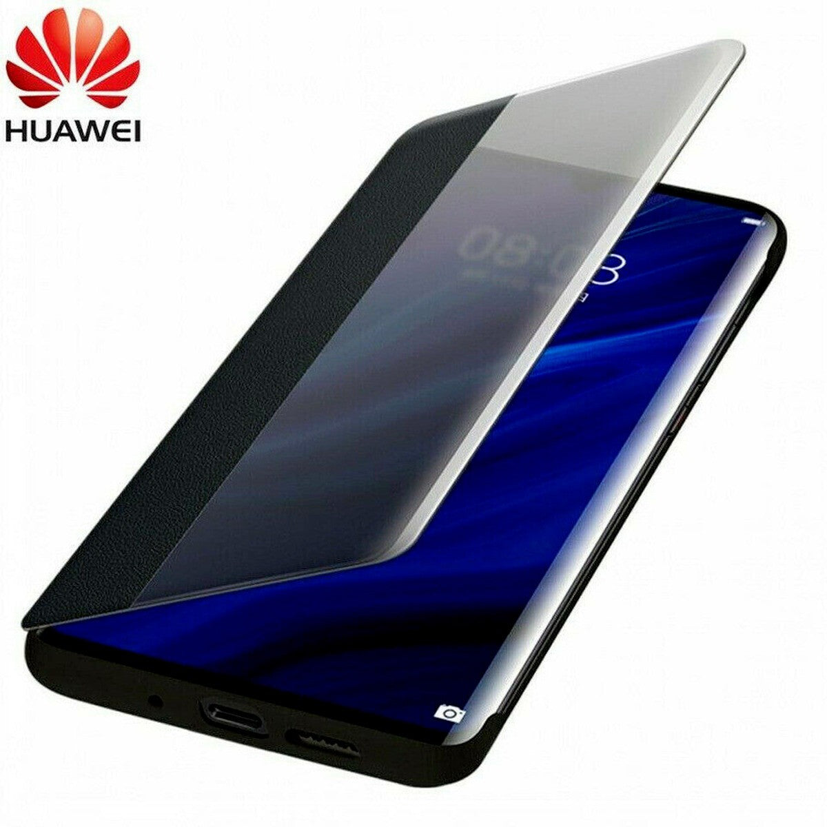 For HUAWEI P30 Pro Protective Case Smart View Window Leather Flip Cover