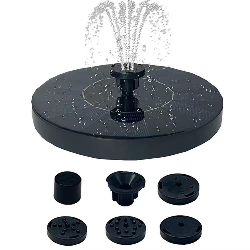 Floating Solar Fountain Pump Water Feature For Birdbath Garden Pool Pond Outdoor