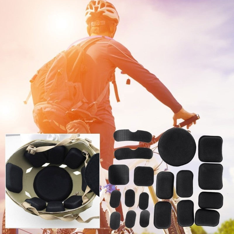 19Pcs Universal Helmet Padding Replacement Motorcycles Helmets Foam Cushion Pad