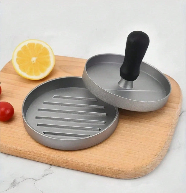 2* Burger Press Round Stainless Steel Burger Smasher Heavy Duty BBQ Patty Maker