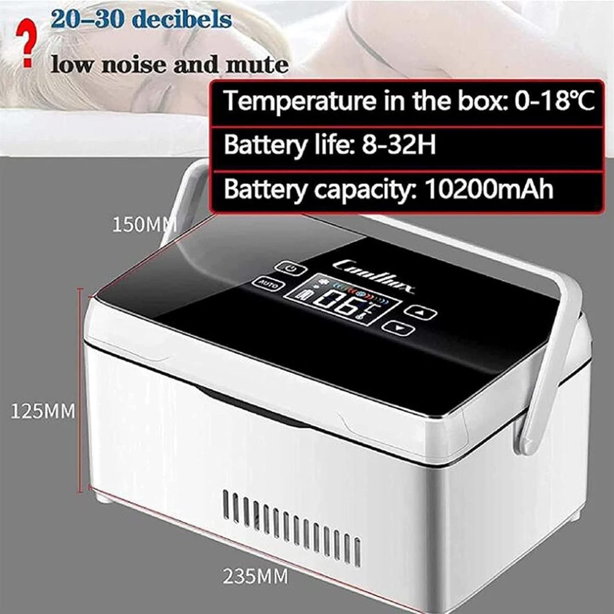 Portable Insulin Cool Box Medication Refrigerator for Medicines Mini Intelligent