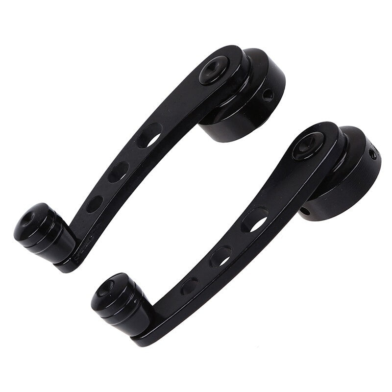 Pair Universal Black Car Truck Window/Door/Winder Riser Crank Handle Riser Alloy