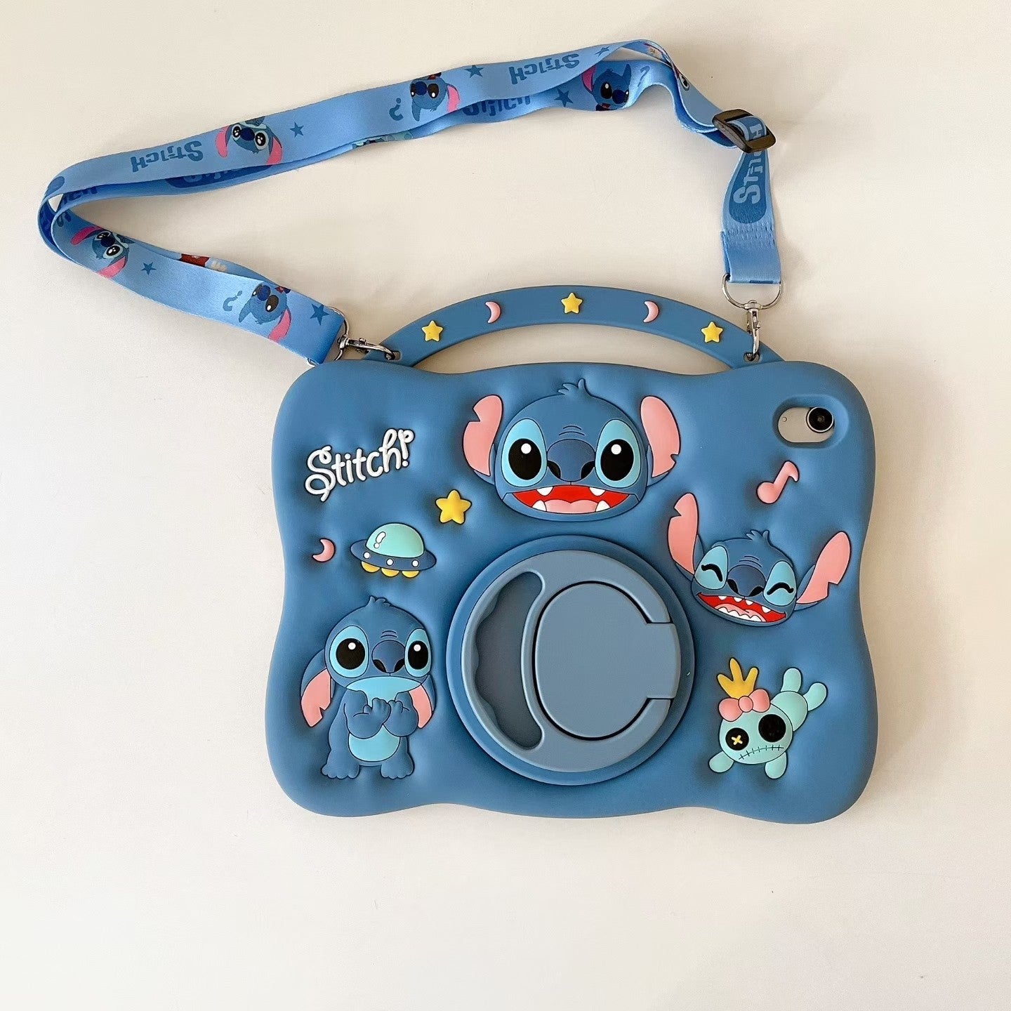 For Samsung Galaxy Tab A9 X110 A9+ X210 Stitch Kids Shockproof Stand case Cover