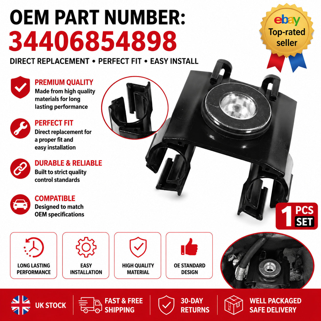 Hand Brake Cable Clip Retainer#34406854898 For BMW 1 2 3 4Series F20 F30 F31 F36