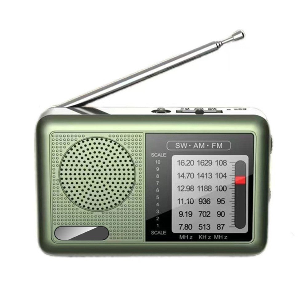 Portable Mini AM FM SW Radio Built-in Rechargeable Battery For Travel Leisure