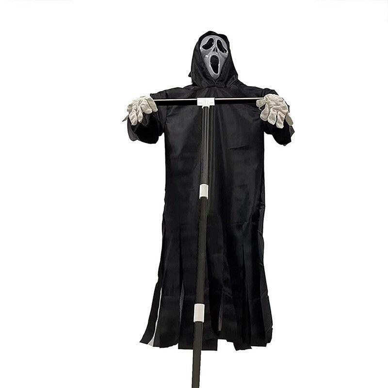 Halloween Decor Garden Ghostface Scarecrow Outside Hanging Scary Scream Ghost