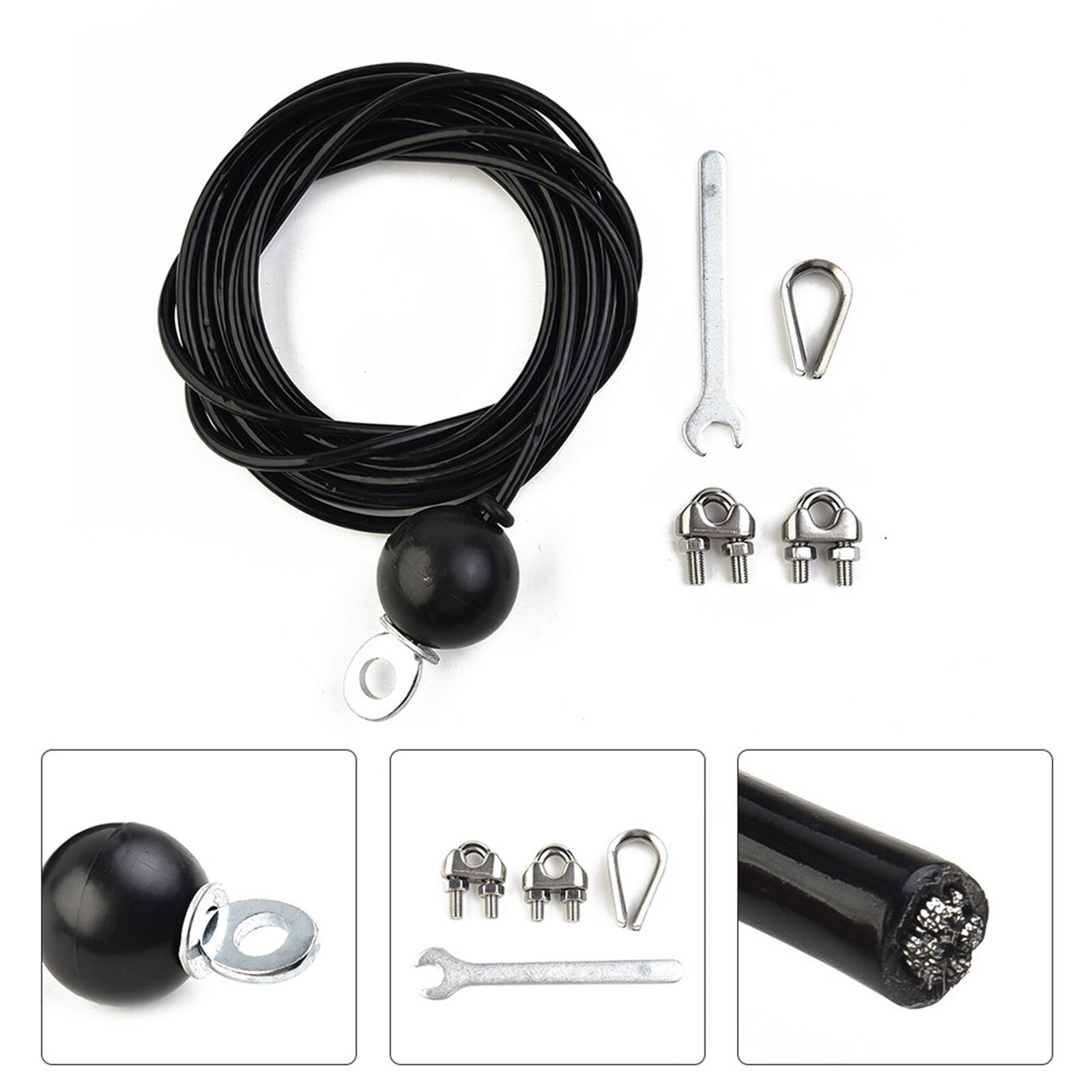 Adjustable Steel Wire Rope Kit DIY Weight Multi Gym Cable Fitness Pulley Tool