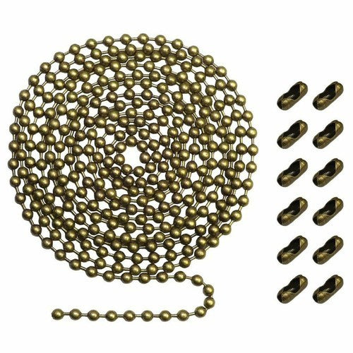10FT Beaded Chain Ceiling Fan Pull Chain Beaded Extension Light Decor String