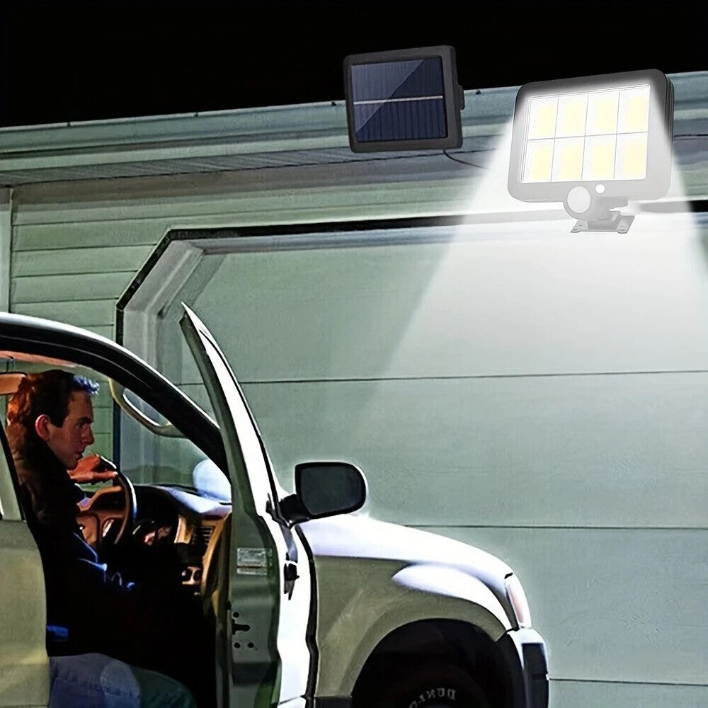 1PACK Solar Power LED PIR Motion Sensor Wall Light Security Outdoor Garden Flood