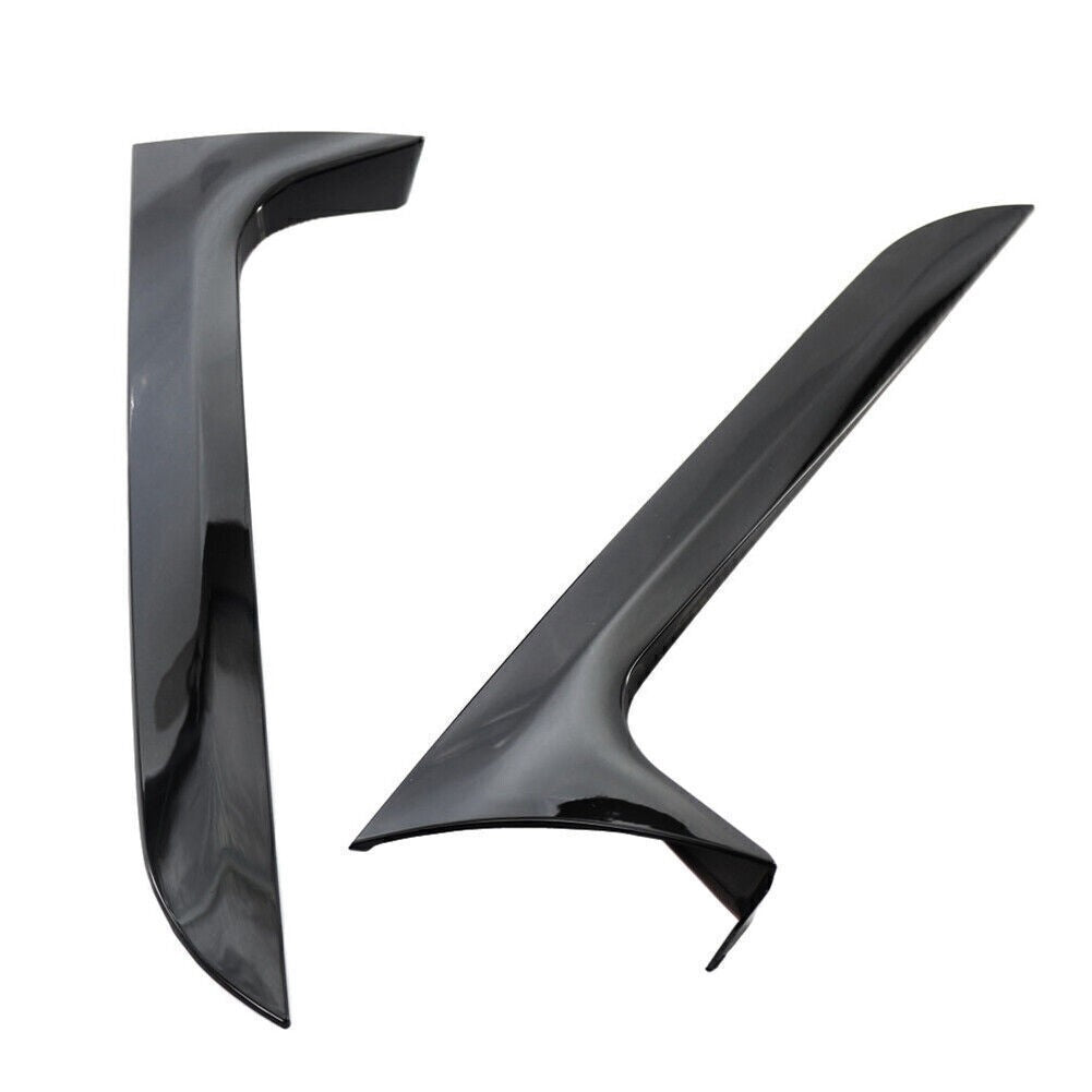 2xGloss Black Rear Window Side Spoiler Canard Splitter Trim For Audi A6 C7 Avant