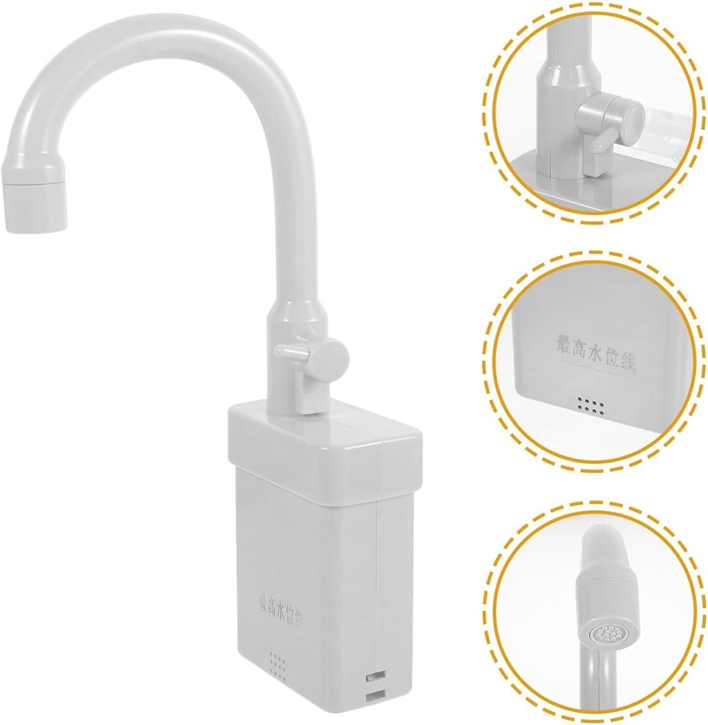 Children's Kitchen Sink Toy With Running Water Faucet Pretend Play Set Kids