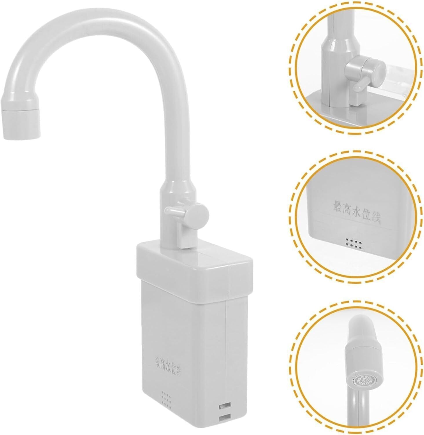 Children's Kitchen Sink Toy With Running Water Faucet Pretend Play Set Kids