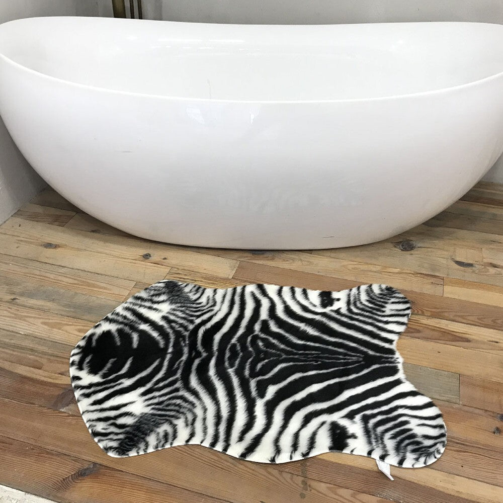 Zebra Floor Rug Animals Bath Mat Bedroom Ground Mat