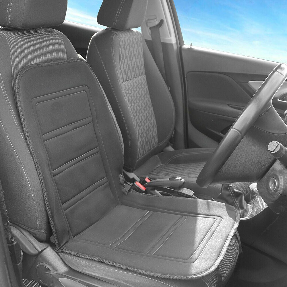 Universal 12V Car Seat Pad Cushion Cover Heating Heater Warm Heated Cold Winter