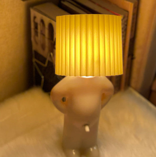 Hot Unique Bedside Night Light Table Lamp Bedroom Funny Naked Boy Penis Switch