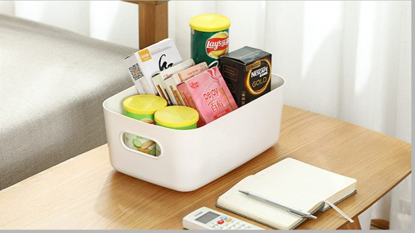 5 Plastic Storage Basket Box Handy Home Kitchen Office School Organizer