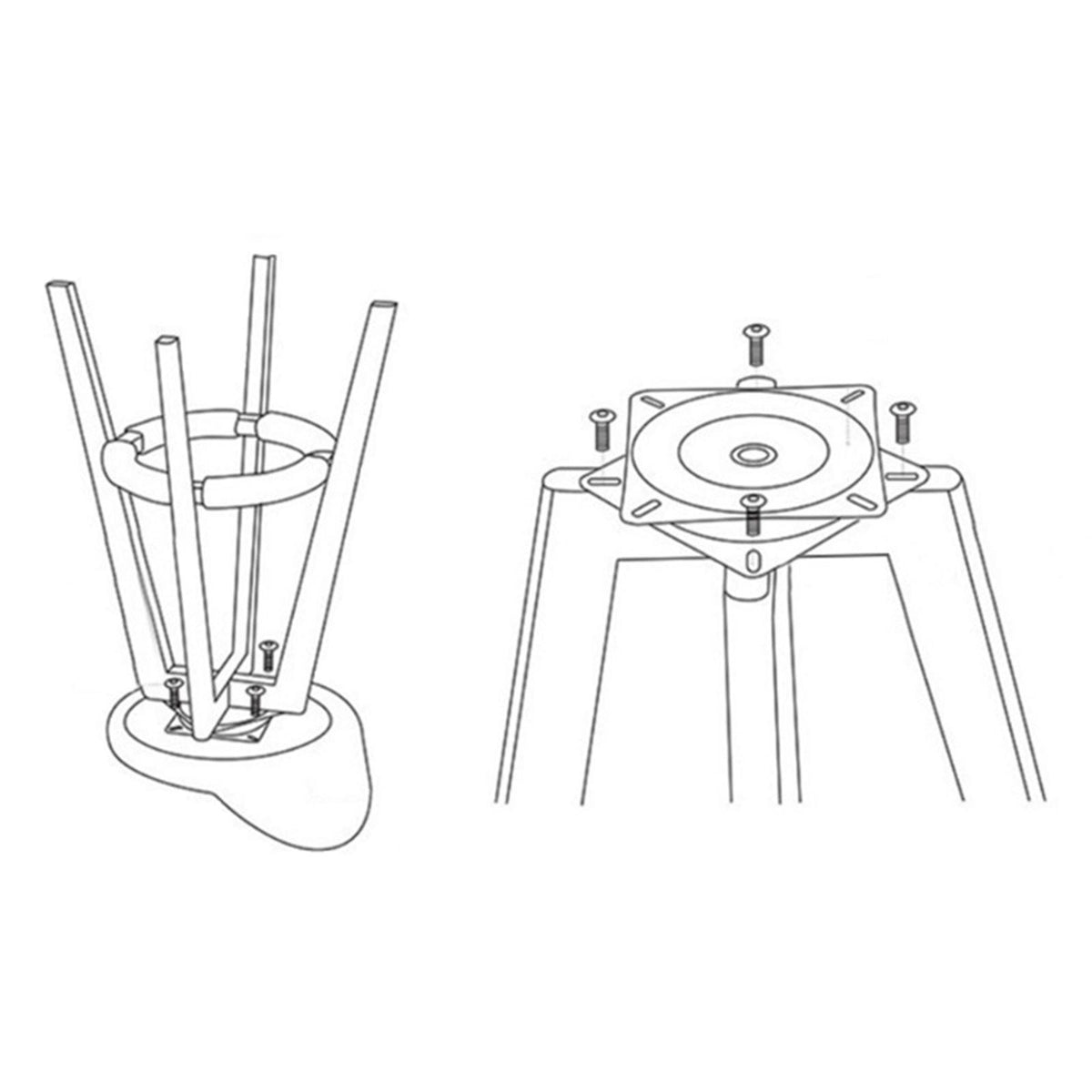 Soft Bearing Plate for Chair Swivel Sofa Swivel Replacement Parts