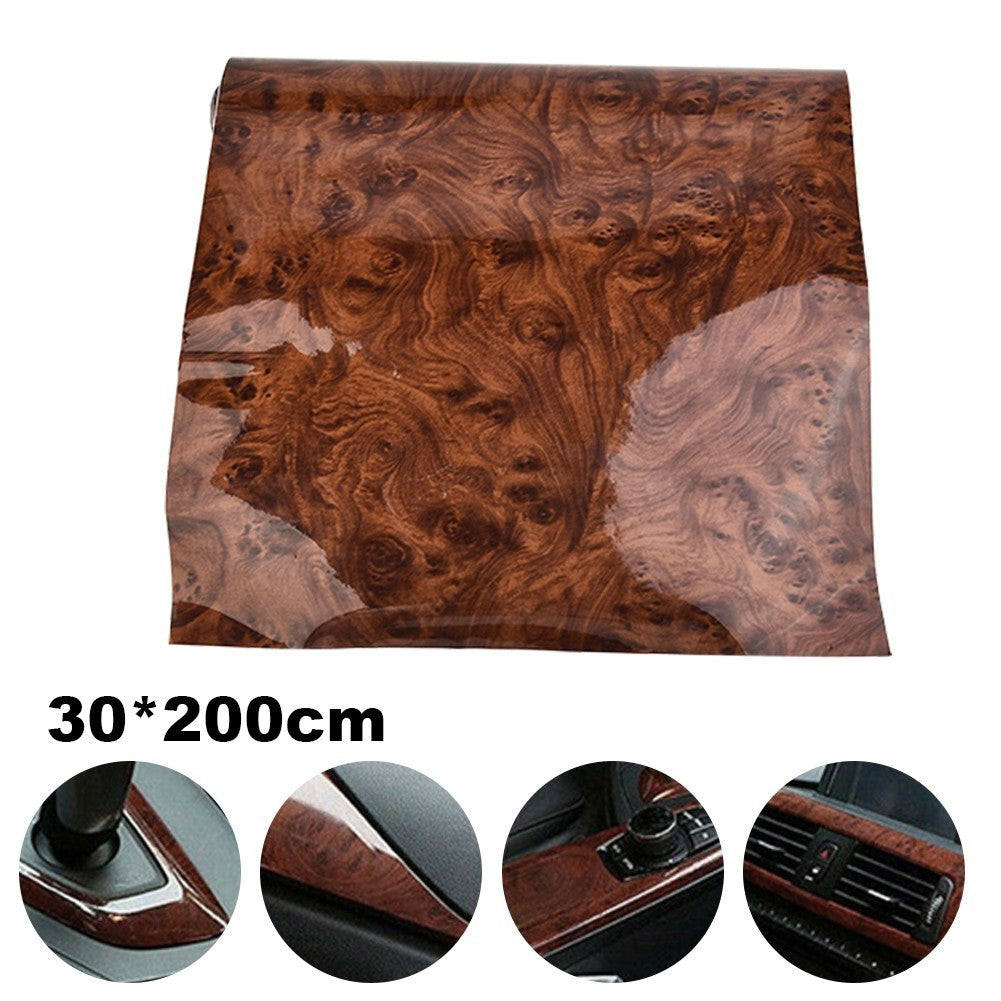 Self Wood Grain Decal for Car Interiors Protective Wrap 300mm X 2000mm