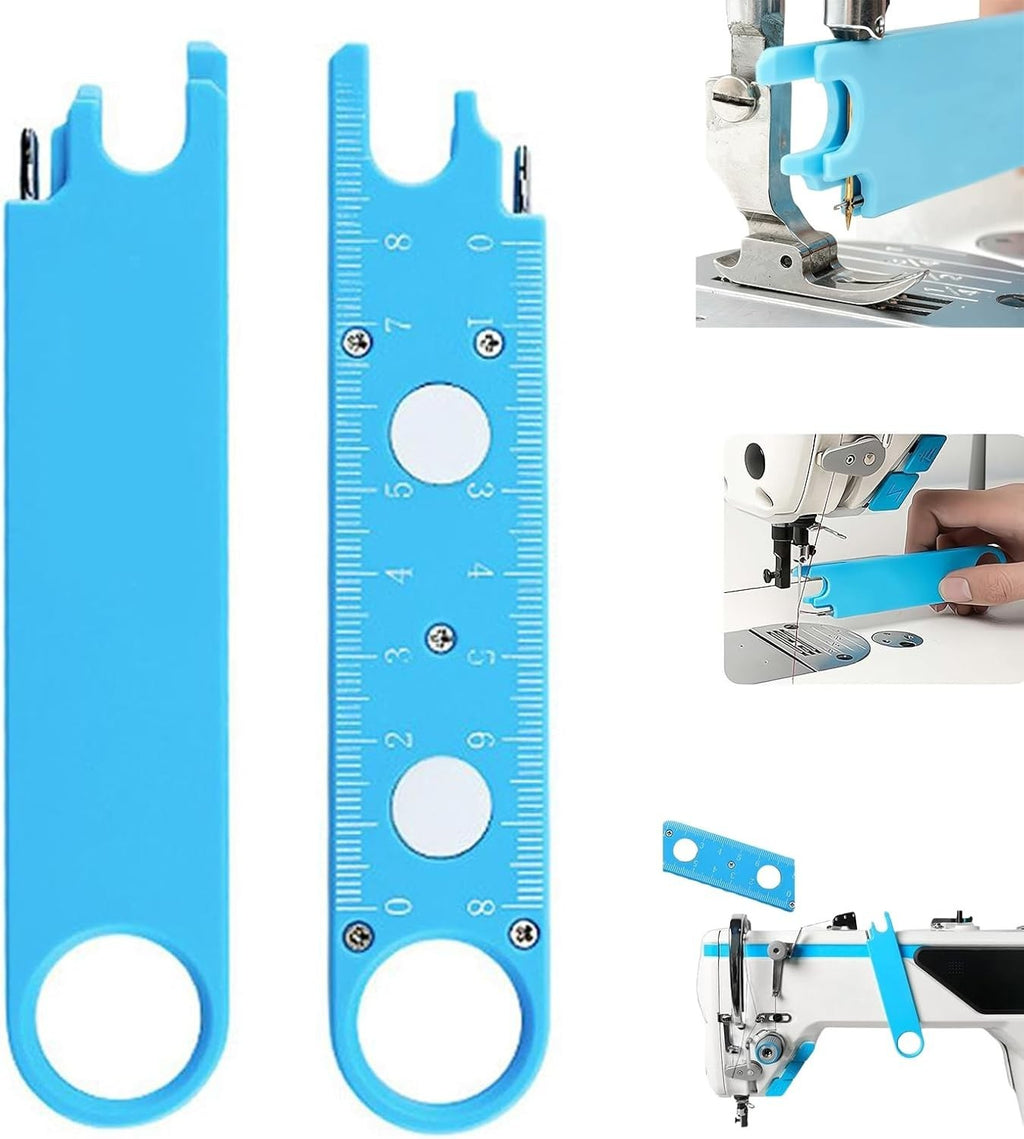 4-in-1 Needle Threader Magnetic Sewing Machine Tool with Magnifying Glass Ruler