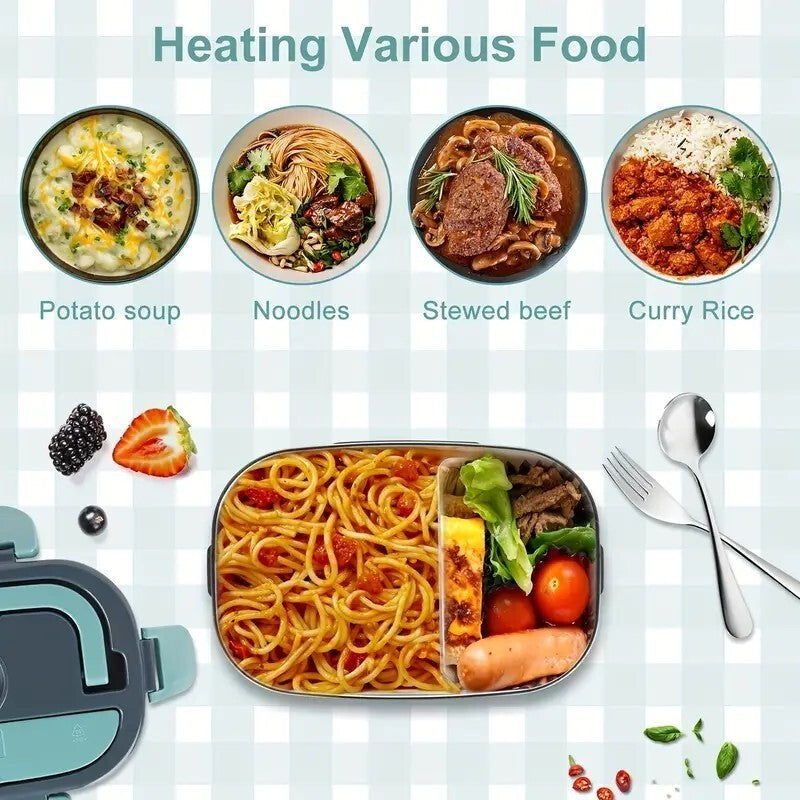 60W 1.5L Electric Lunch Box Food Heating Portable 24V / 12V Office Car UK Plug