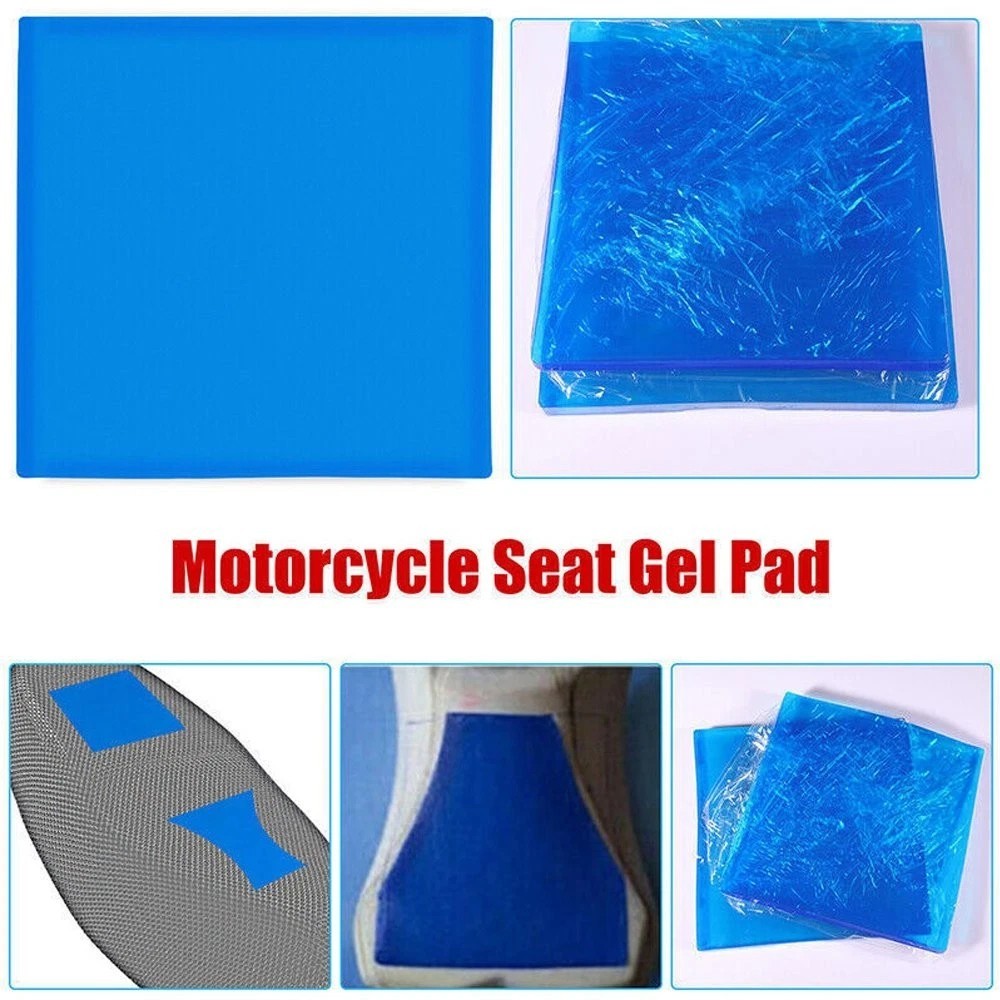 Motorcycle Seat Gel Pad Shock Absorption Mats DIY Soft Cooling Cushion 25*25*2CM