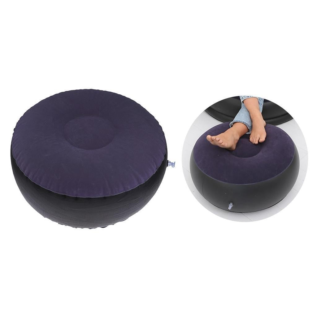Inflatable Ottoman Stool Chair Foot Rest Pouf Footstool Portable Patio