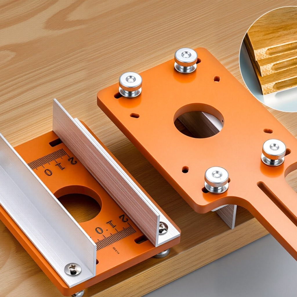 2-in-1 Grooving Guide Sturdy Construction Slotting Jig