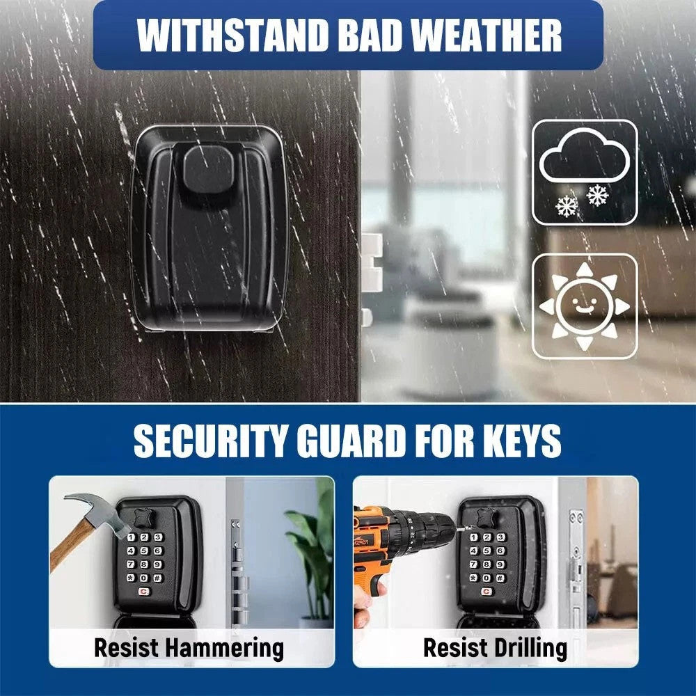Key Safe Wall Mounted Police Approved Key Lock Box Outdoor Large Key Lock Box UK