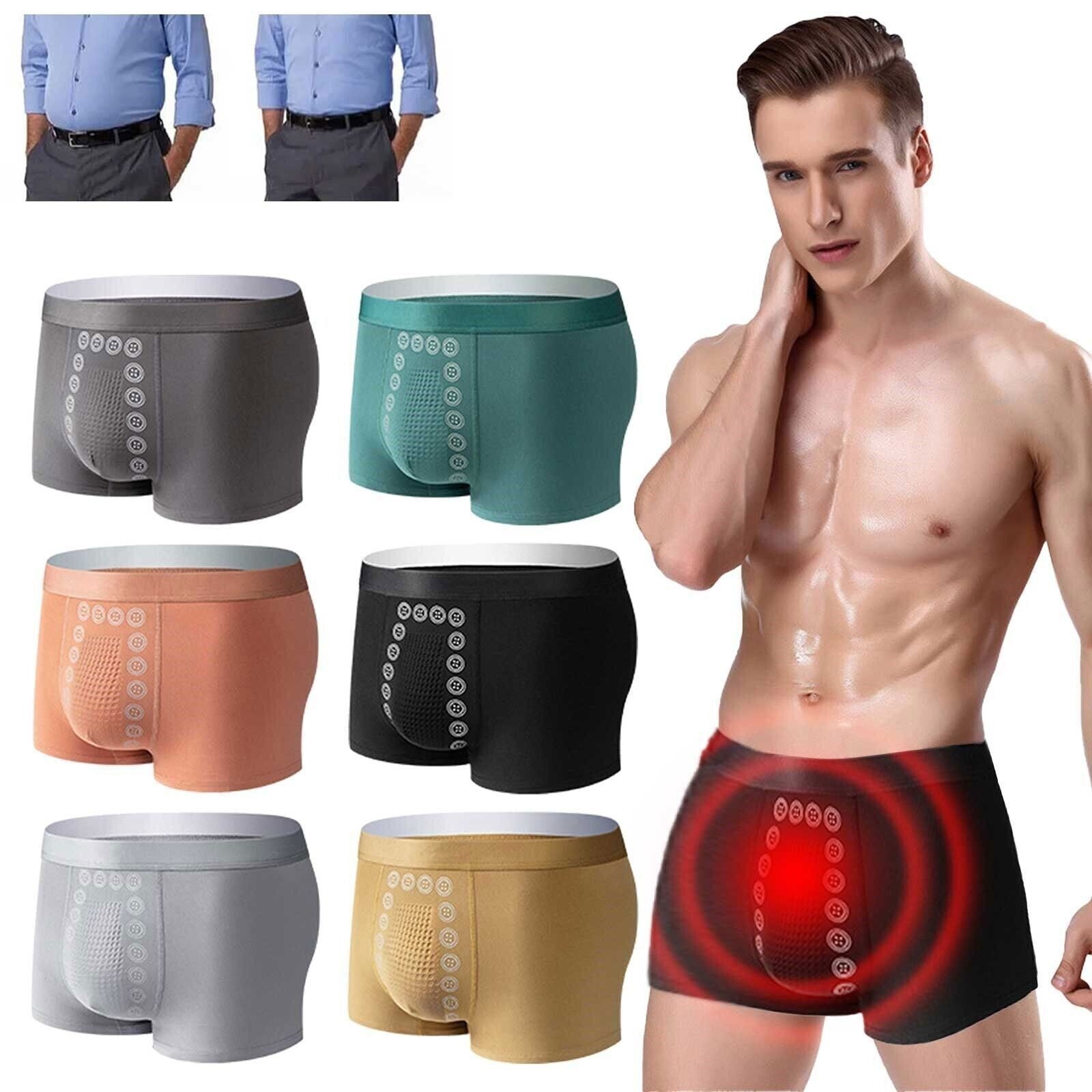 6 Pack Energy-Field-Therapy Men'S Underwear,Magnetic Therapy Energetic Men Pant