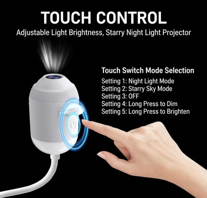 Upgraded Plug and Play Hd Star Projector,Hd Smart Dynamic 2D Holographic Light