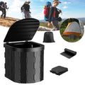 Folding Portable Camping Toilet Car Emergency Portable Travel Commode UK FAST