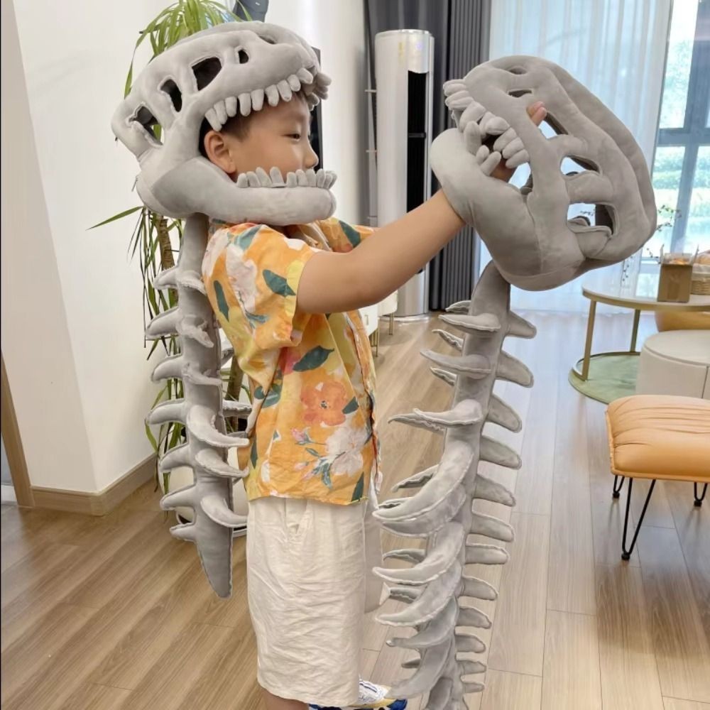 Large Size Huge Dinosaur Skeleton Plush Toys Sleeping Cushion Anime Game Gift