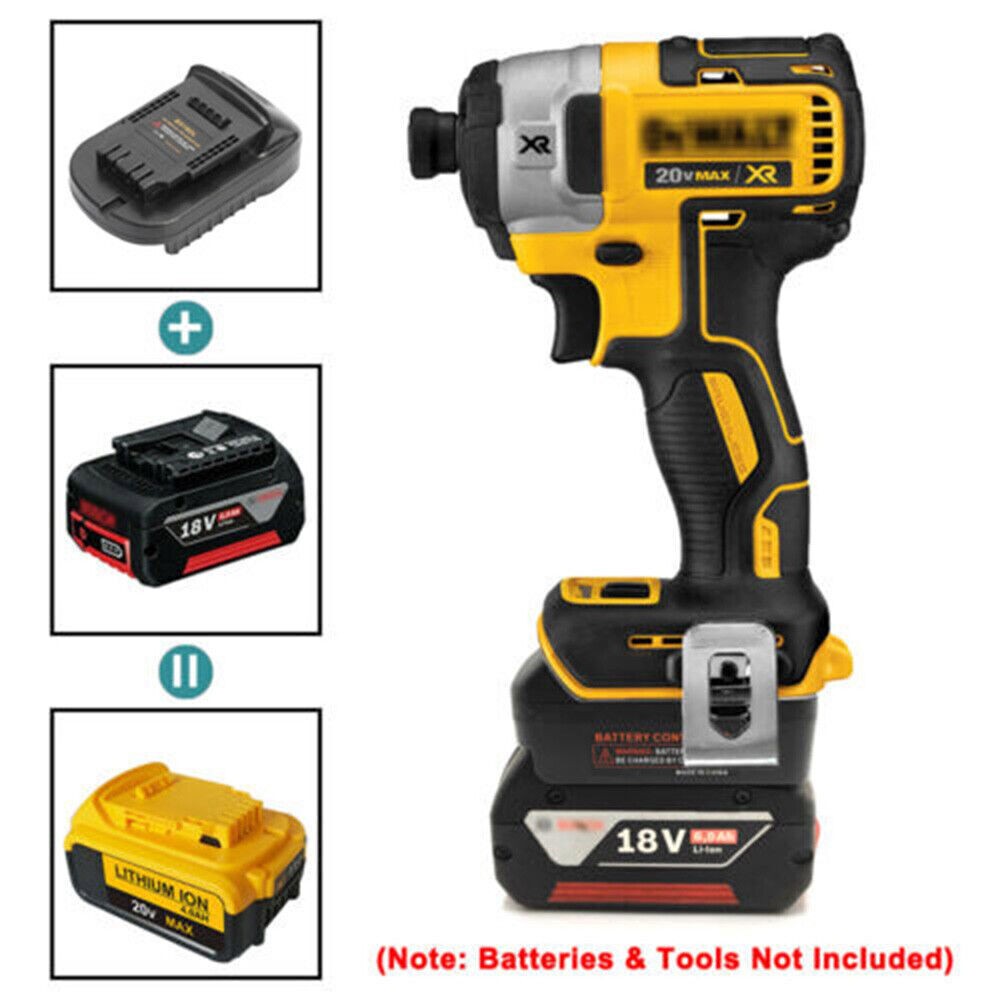 Battery Adapter For Bosch 18V To for DEWALT 18V/20V Li-ion Cordless Power Tools