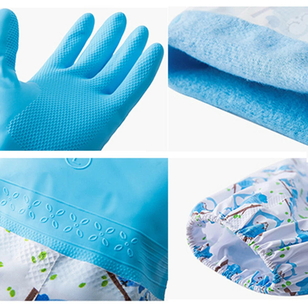 Long Cleaning Gloves Waterproof NEW Rubber Full Pond & Washing Gloves