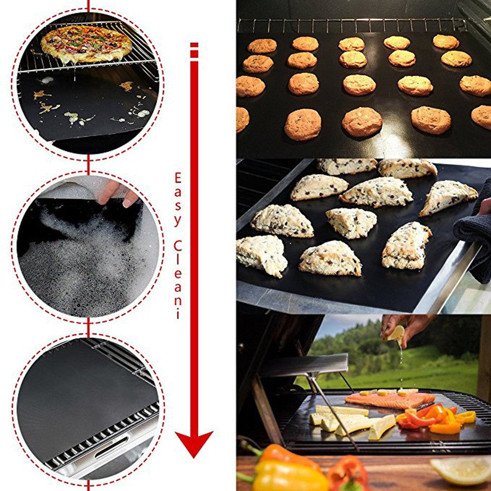 BBQ Grill Mat Paper Resistant Reusable Non-Stick Barbecue Baking Mat