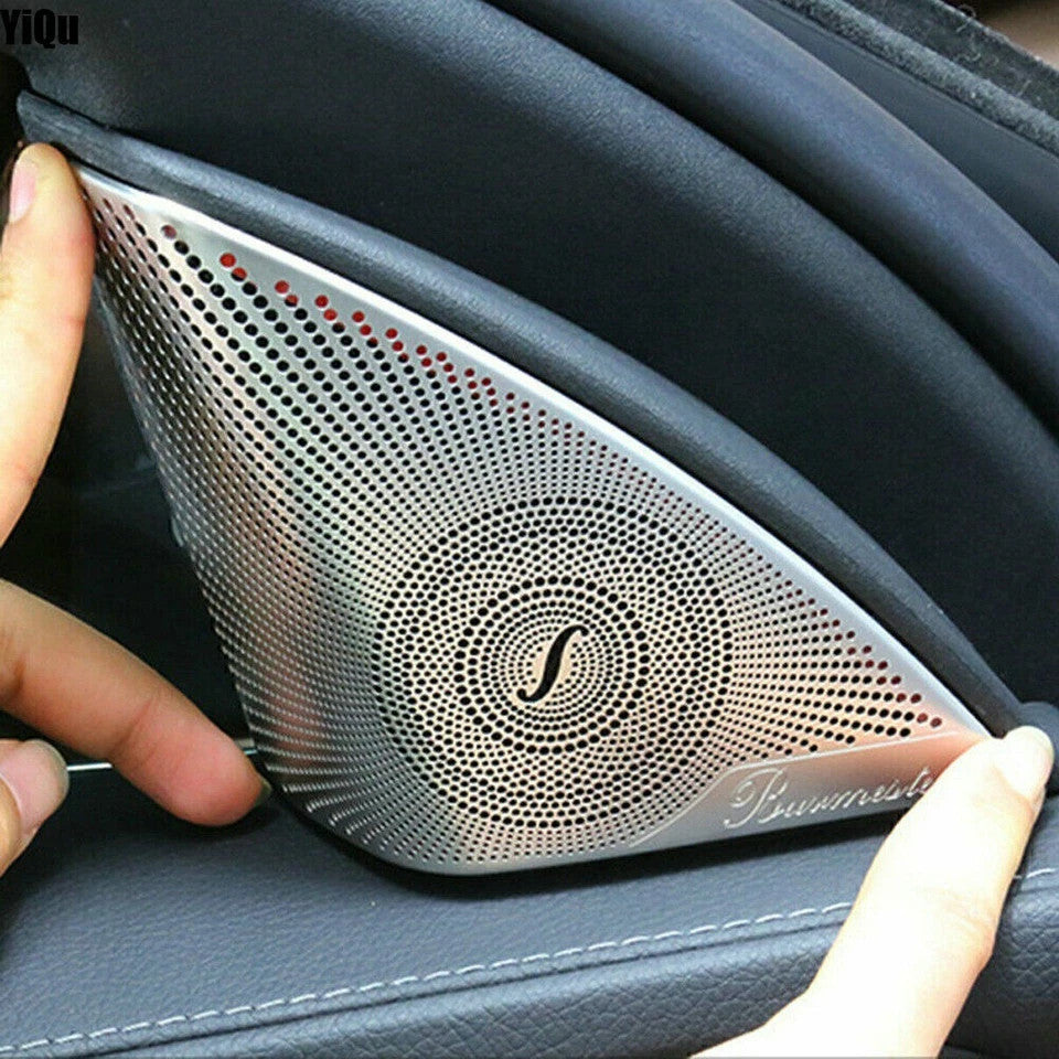 For Mercedes Benz C Class W205 Door A-piller Tweeter Decoration Cover 2Pcs Trim